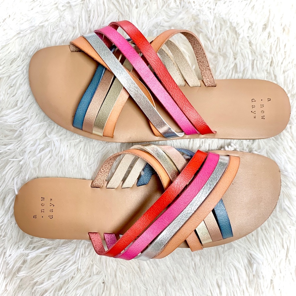 A New Day Multicolor Slide Sandal size 8